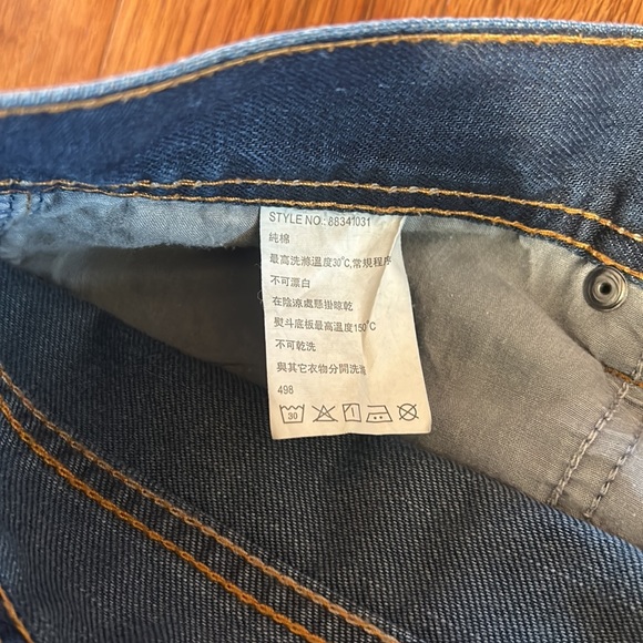 BALENO JEANS HIGH RISE STRAIGHT FIT blue in size 32 wide legs - Picture 6 of 6